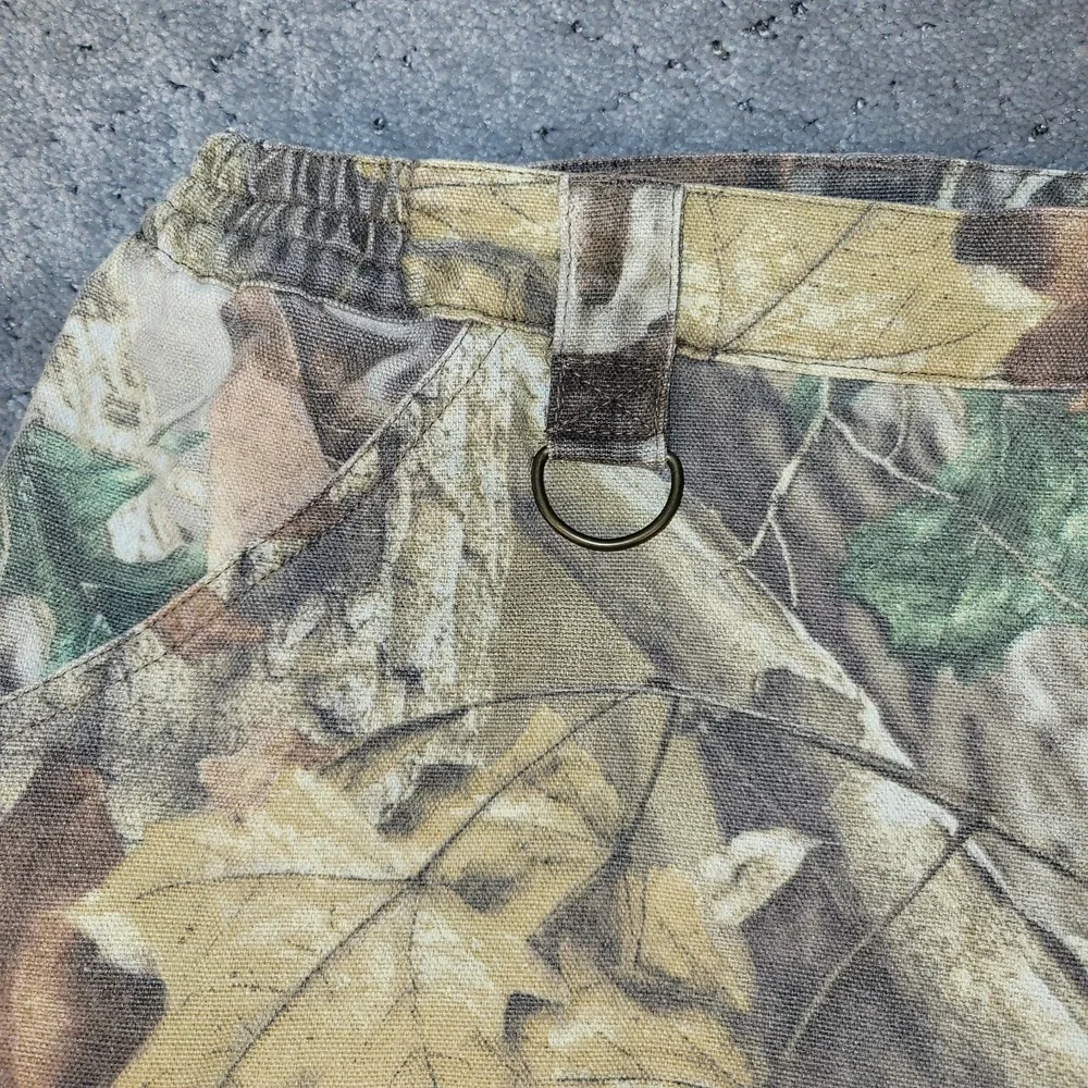 Duxbak Shorts Mens 33 Camo Cargo Advantage Timber Elastic Waist Camping Hiking
